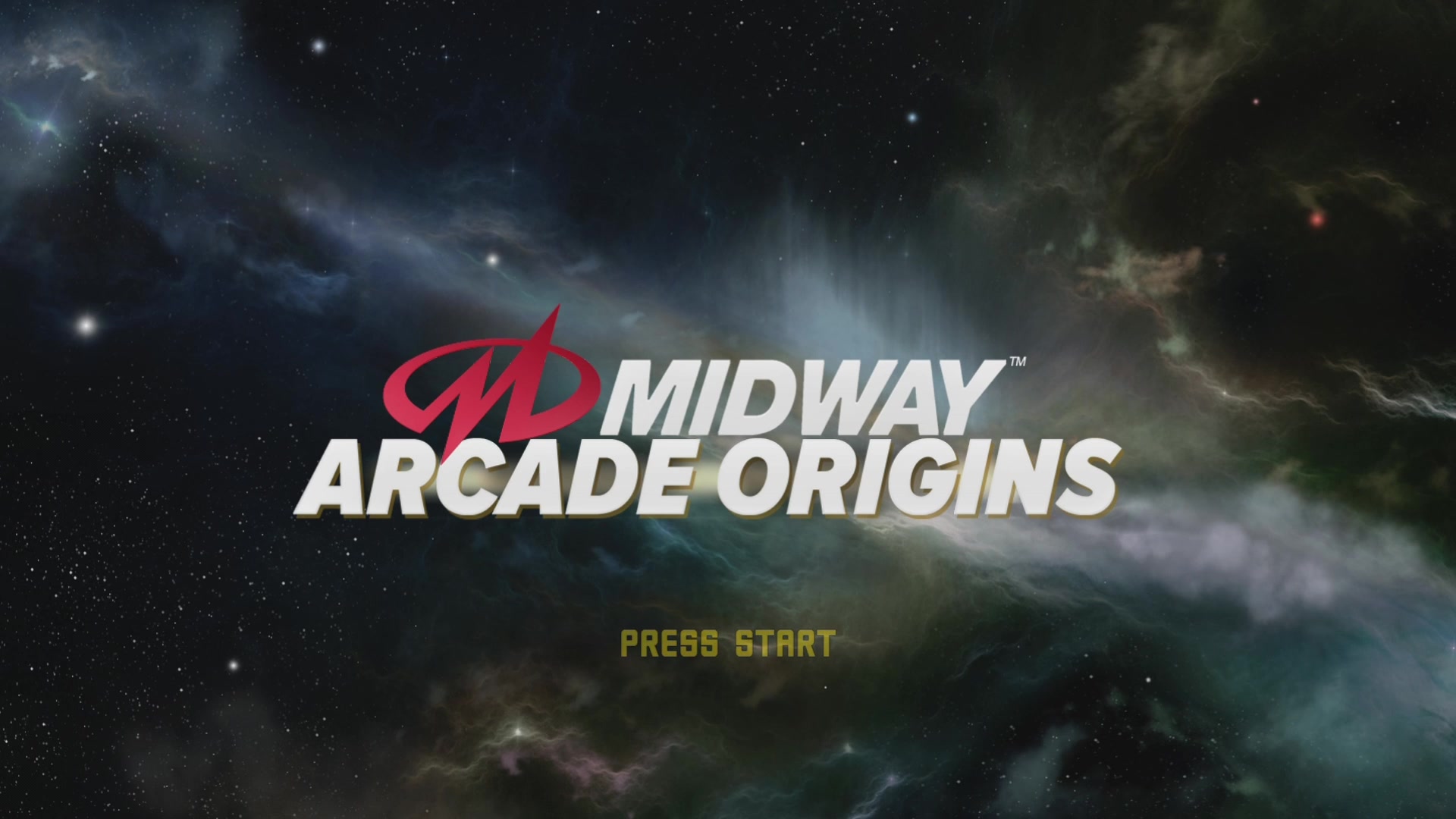 Midway Arcade Origins title screen for Xbox 360